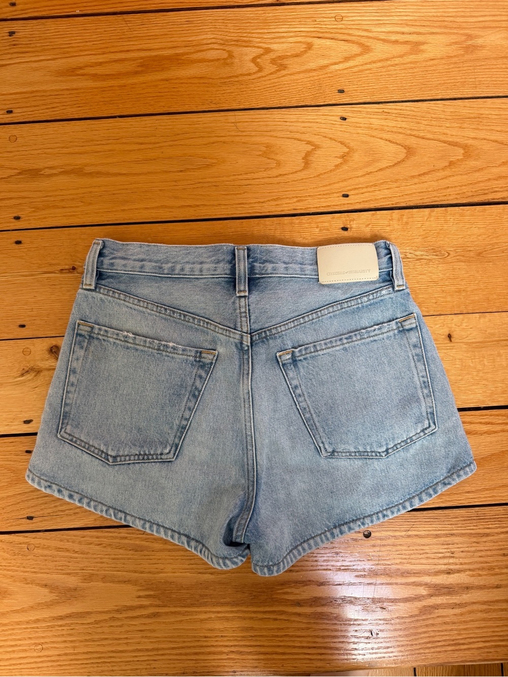 Citizens of Humanity Abita Light Blue Denim Shorts 26 - Picture 2 of 5
